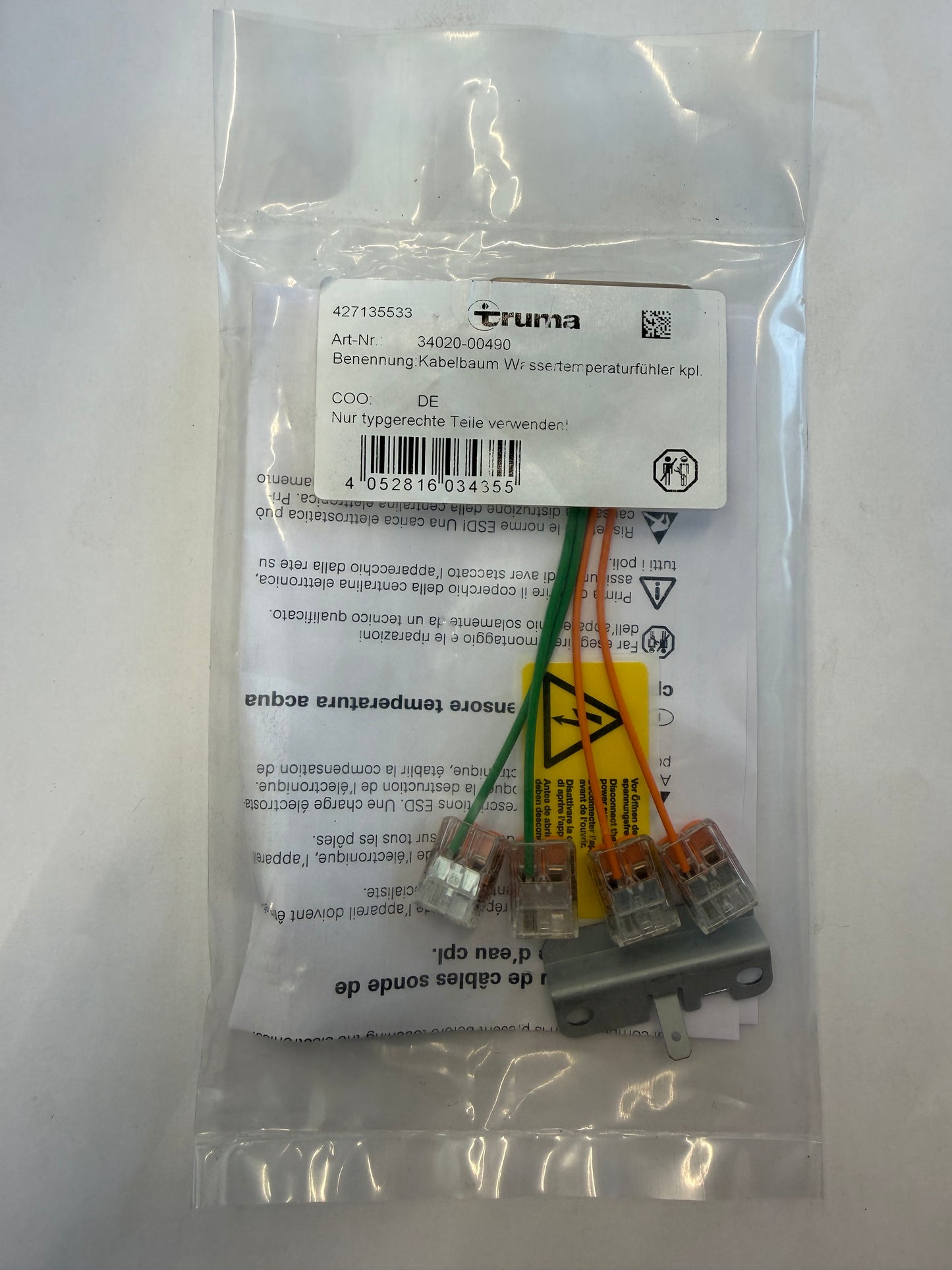 Faisceau câbles sonde temp. d’eau cpl