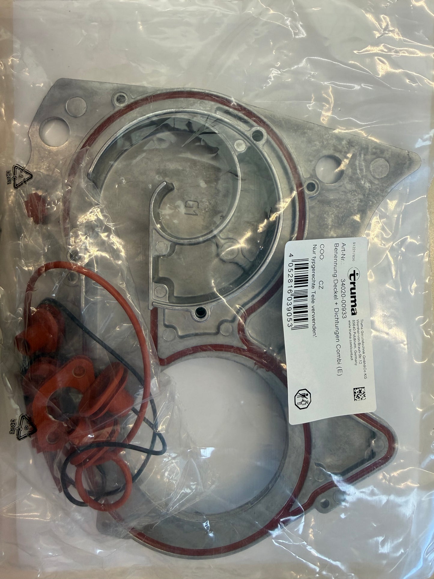 Couvercle + Jeu de joints d’étanchéité Combi (E)